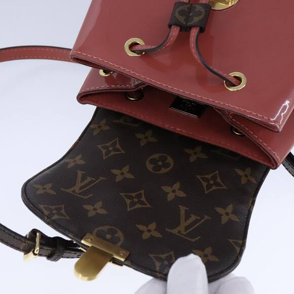 LOUIS VUITTON Monogram Vernis Hot Springs Backpack Pink M53545 - Picture 9 of 16